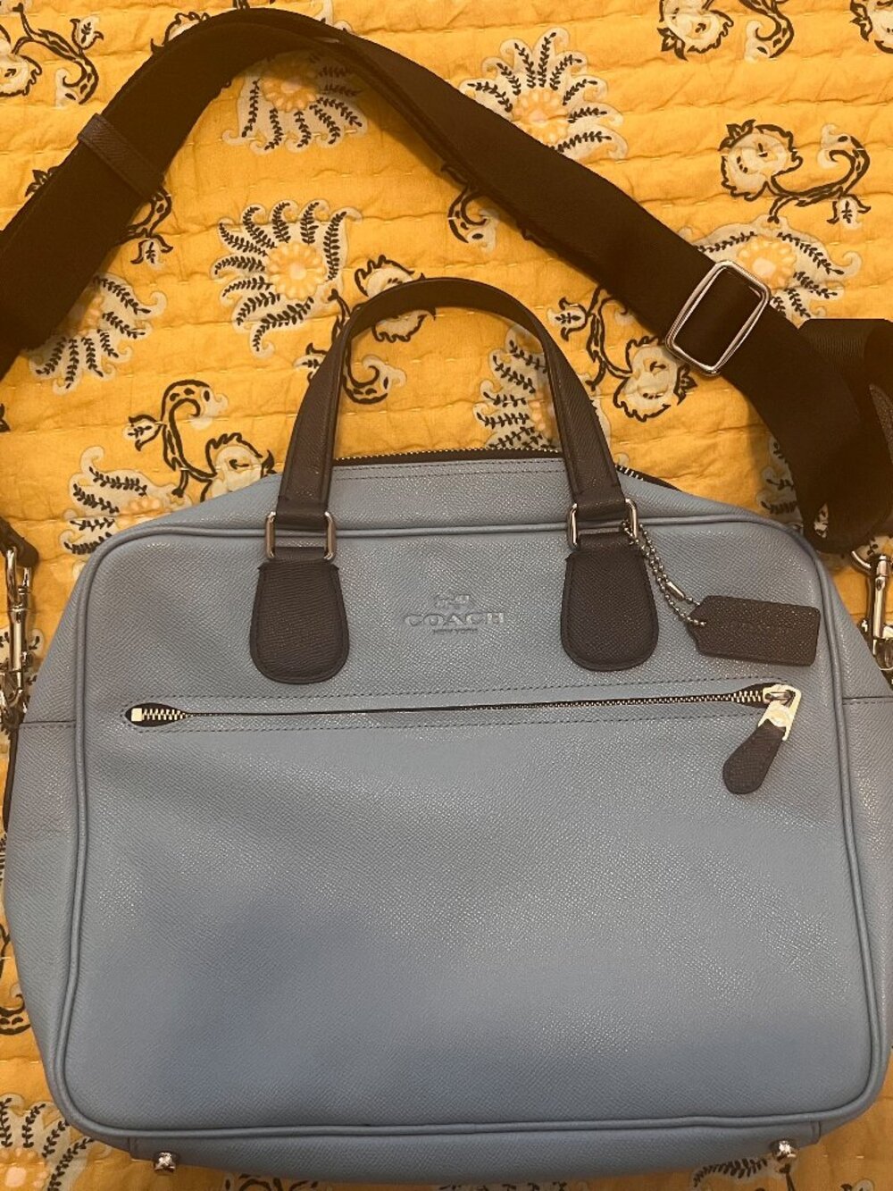 Coach Pebbled Leather Men's Briefcase